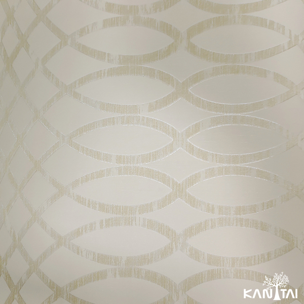 Papel De Parede Kantai Grace 4 - Geométrico Bege