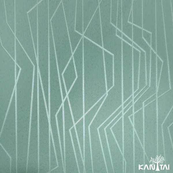 Papel De Parede Kantai Grace 4 - Linhas Geométricas Verde
