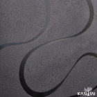 Papel De Parede Kantai Grace 4 - Ondas Cinza Escuro