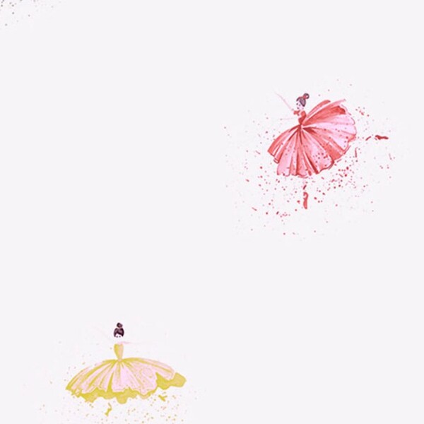 Papel De Parede Kantai Hello Kids - Bailarinas Lavanda Hk2238