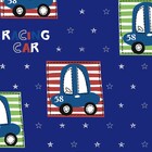 Papel De Parede Kantai Hello Kids - Desenho De Carros Azul Hk