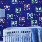 Papel De Parede Kantai Hello Kids - Desenho De Carros Azul Hk