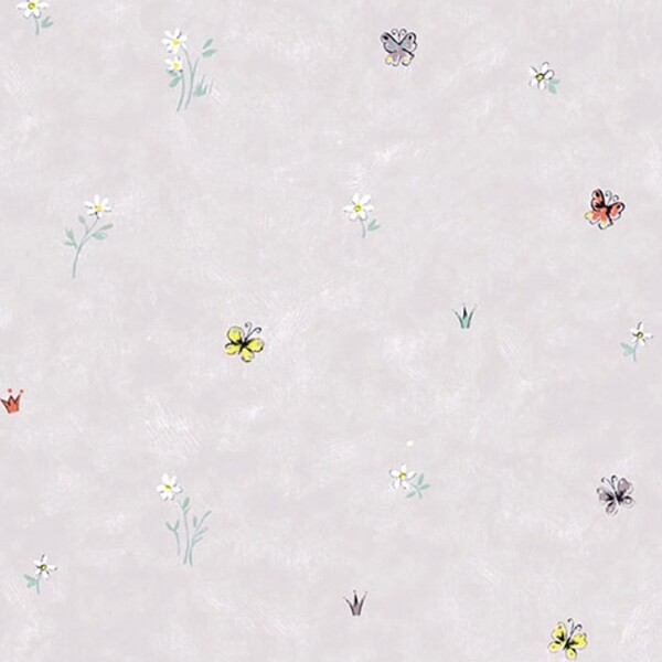 Papel De Parede Kantai Hello Kids - Flores E Borboletas Lavan