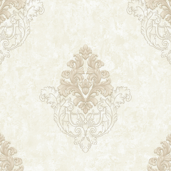 Papel De Parede Kantai Metrópolis 2 - Adamascado Bege Claro