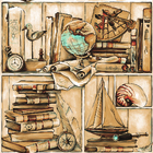 Papel De Parede Kantai Neonature 5 - Escritório Antigo Bege