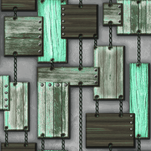 Papel De Parede Kantai Neonature 5 - Madeira Cinza E Azul