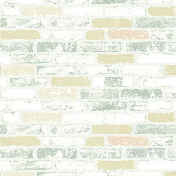 Papel De Parede Kantai Neonature 5 - Tijolinho Bege E Cinza