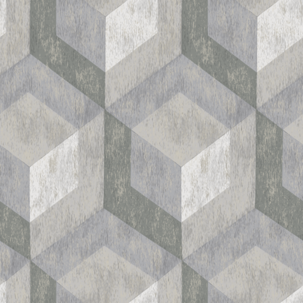 Papel De Parede Kantai Nickal 2 - Geométrico Cinza