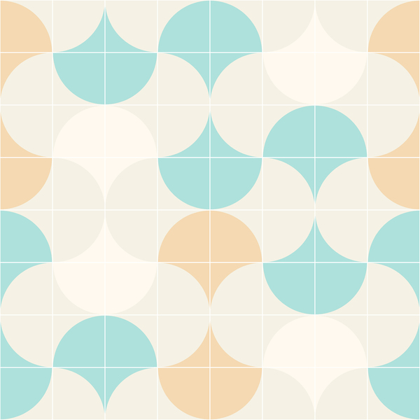 Papel De Parede Kantai Oba - Formas Geométricas Azul E Cinza