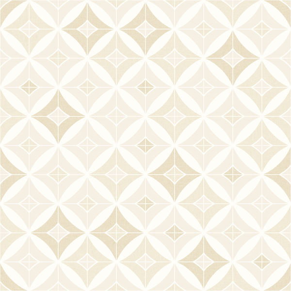 Papel De Parede Kantai Oba - Geométrico Bege