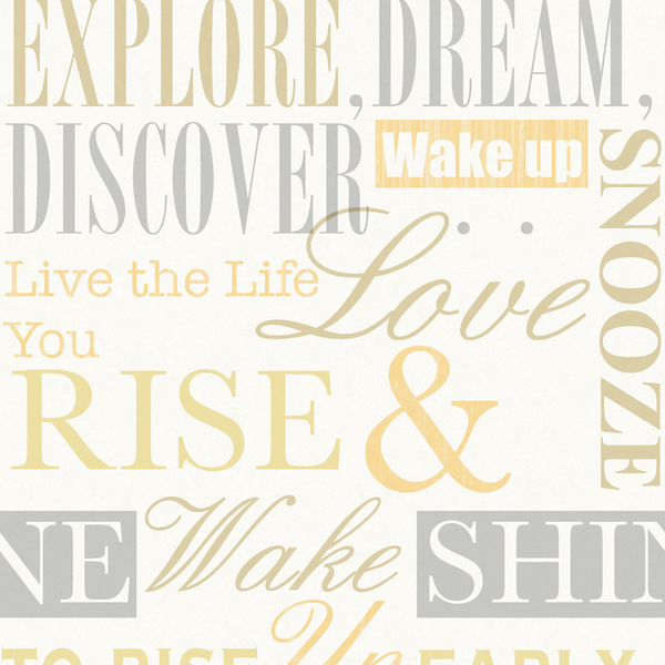 Papel De Parede Kantai Oba - Palavras Cinza E Amarelo