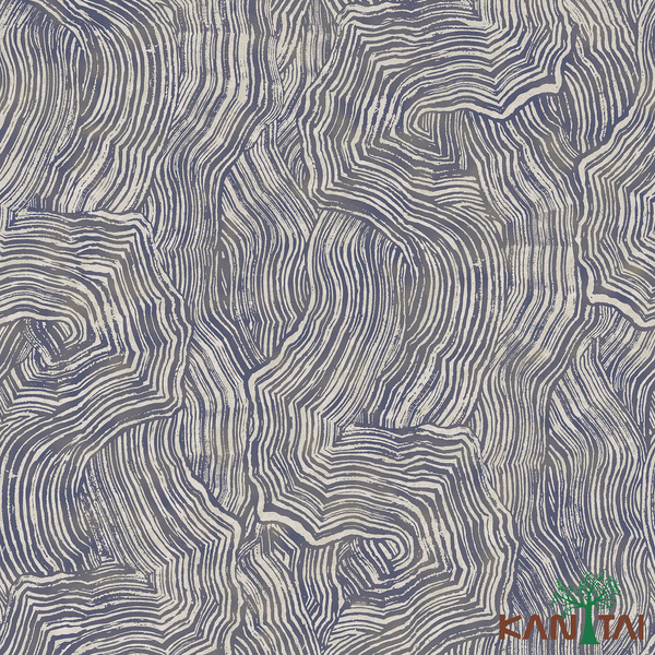 Papel De Parede Kantai Paris 2 - Veio De Madeira Cinza E Prata