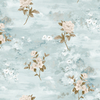 Papel De Parede Kantai Poet Chart 3 - Flores Azul E Rosé