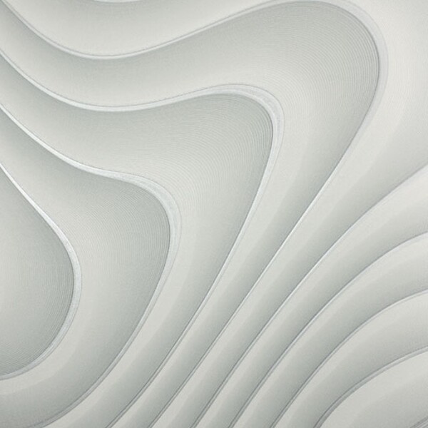 Papel De Parede Kantai Poet Chart 4 - Ondas Cinza (com Brilho