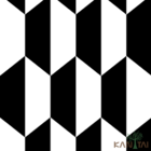 Papel De Parede Kantai Stone Age 2 - Geométrico Preto E Branco