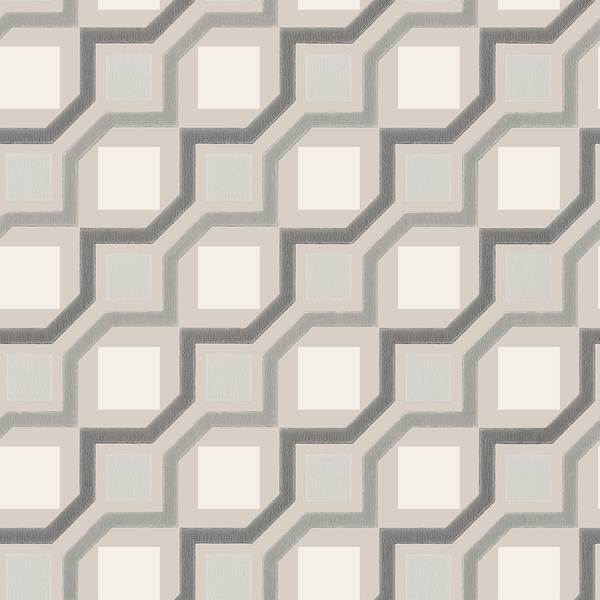 Papel De Parede Kantai Stone Age - Geométrico Cinza