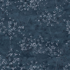 Papel De Parede Kantai Velvet - Ramos Azul Escuro