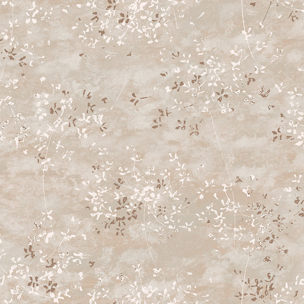 Papel De Parede Kantai Velvet - Ramos Bege