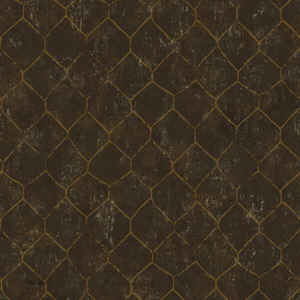 Papel De Parede Kantai Verona 2 - Abstrato Marrom Escuro