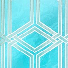 Papel De Parede Kantai White Swan - Geométrico Azul (brilho P