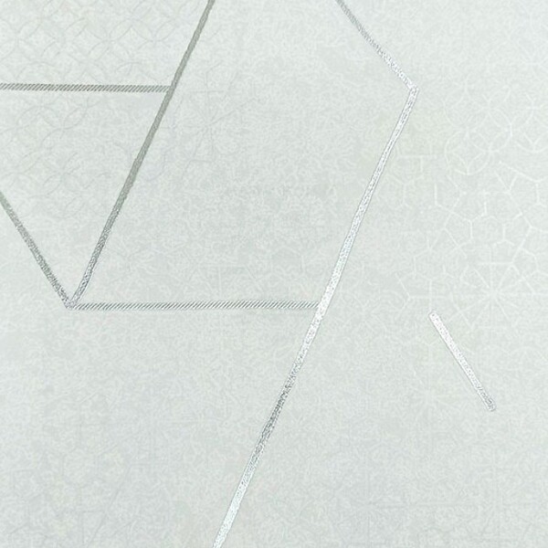 Papel De Parede Kantai White Swan - Geométrico Cinza Claro (f