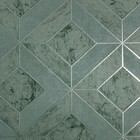 Papel De Parede Kantai White Swan - Geométrico Cinza Escuro (