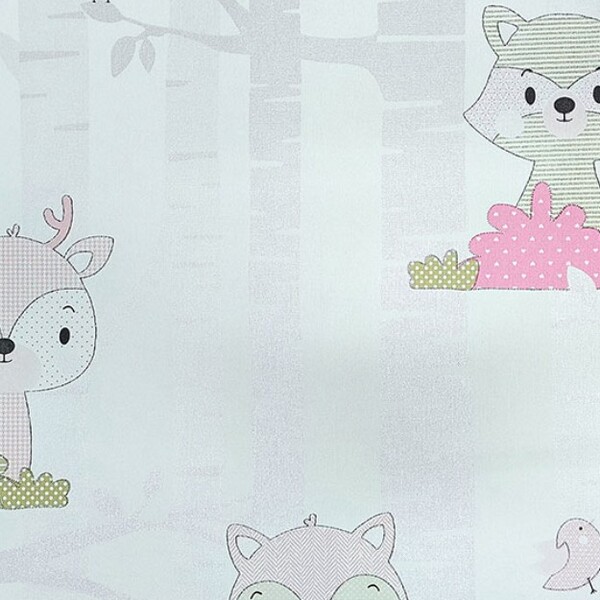 Papel De Parede Kantai Yoyo 2 - Bichinhos Rosa Claro Yy205003r