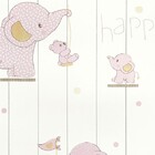 Papel De Parede Kantai Yoyo 2 - Elefante Rosa Yy204701r