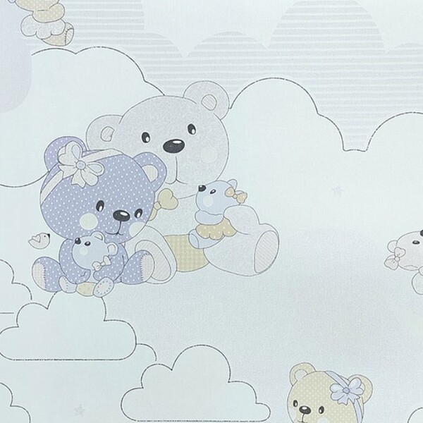 Papel De Parede Kantai Yoyo 2 - Ursinhos Lilás Yy204804r