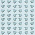 Papel De Parede Kids Elefante Azul