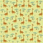 Papel De Parede Kids Girafa Safari