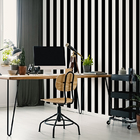 Papel De Parede Kids N'teens 100099  Preto Listrado