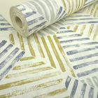 Papel De Parede Ladrilho Texturizado Cimento Queimado Amarelo