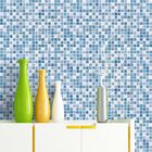 Papel De Parede Ladrilhos Azul - 0 50 X 3 00 Metros