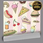 Papel De Parede Lanchonete - 0 50 X 3 00 Metros
