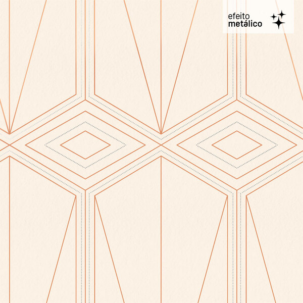 Papel De Parede Lavável 10,00 X 0,53 M (metallo Sette)