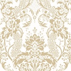 Papel De Parede Lavável Abstrato Branco E Marrom 6m