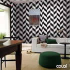 Papel De Parede Lavável Arabesco Preto E Branco 12m