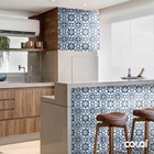 Papel De Parede Lavável Azulejo Português Azulado 3m