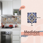 Papel De Parede Lavável Azulejo Português Marrom 3m