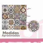 Papel De Parede Lavável Azulejo Português Marrom 3m