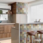 Papel De Parede Lavável Azulejo Português Moderno 3m