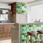 Papel De Parede Lavável Azulejo Português Mosáico 9m