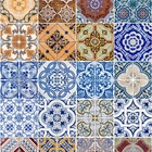 Papel De Parede Lavável Azulejo Português Multicor 3m