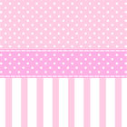 Papel De Parede Lavável Bolas Brancas De Fundo Rosa 18m