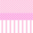 Papel De Parede Lavável Bolas Brancas De Fundo Rosa 6m