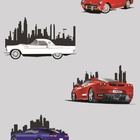 Papel De Parede Lavável Bolas Coloridas Com Fundo Azul 15m