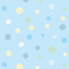 Papel De Parede Lavável Bolas Coloridas Com Fundo Azul 18m