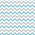 Papel De Parede Lavável Chevron Cinzas E Azuis 3m