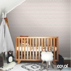 Papel De Parede Lavável Chevron Marrons 6m